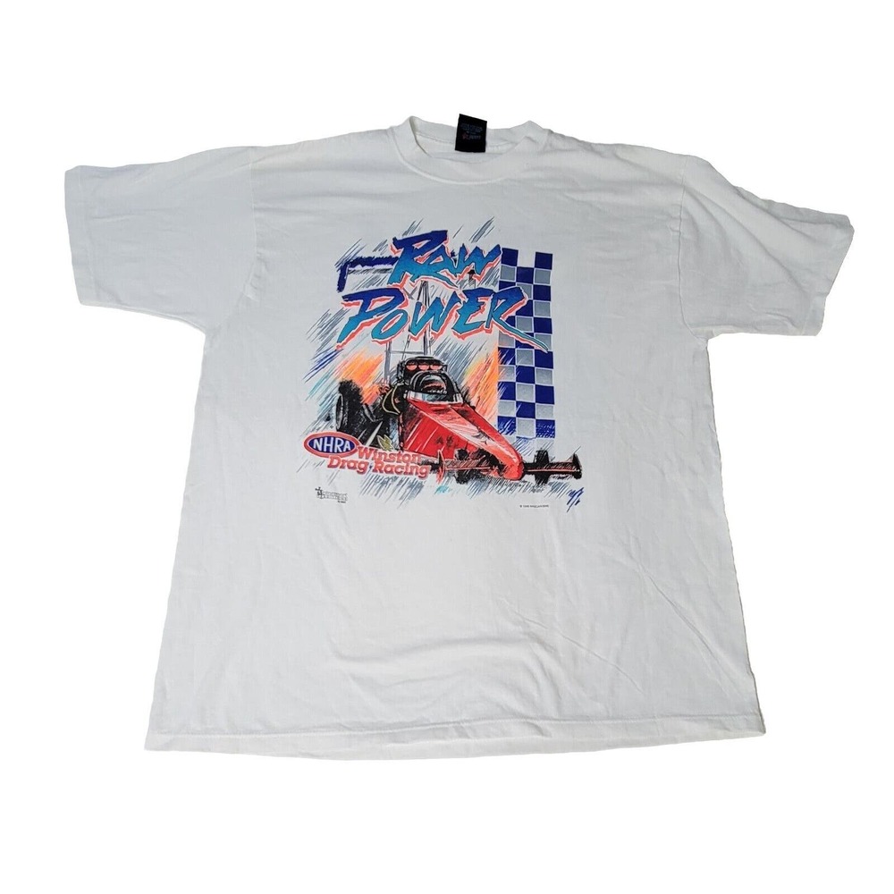 Vintage NHRA Drag Racing Shirt Mens Sz M Winston Drag Racing 1996 Single Stitch